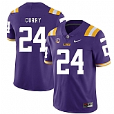 LSU Tigers 24 Chris Curry Purple Nike College Football Jersey Dzhi,baseball caps,new era cap wholesale,wholesale hats